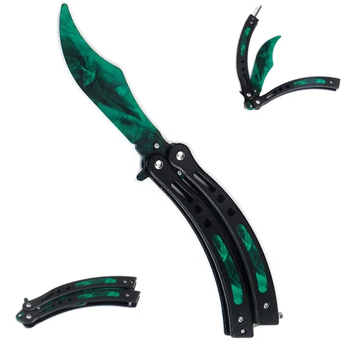 Butterfly Trainer Sporttraining Übungs Grün Edelstahl Faltbarer Trainings But...