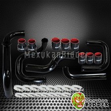 Fmic Black Intercooler Piping Couplers Srs Bov Flange Kit For Acura Integra
