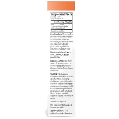 Doctor's Best SAM-e - Cognitive & Liver Health Support