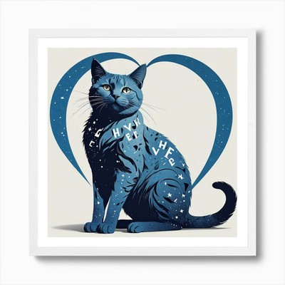Asm A Contemporary Poster Illustrat Framed Wall Art Poster Canvas Print Picture