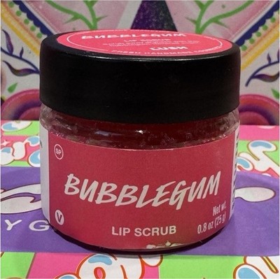 Lush Bubblegum Lip Scrub Pink Vegan Unisex Standard Size 0.8 oz 25 g Scrub NEW!