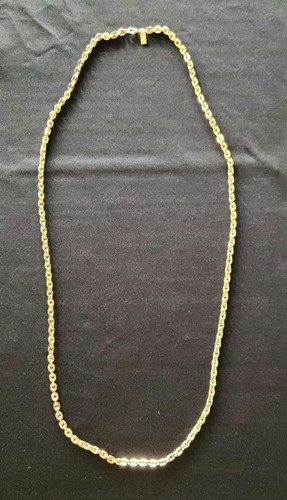 Monet Gold Tone Link Chain Necklace VGC