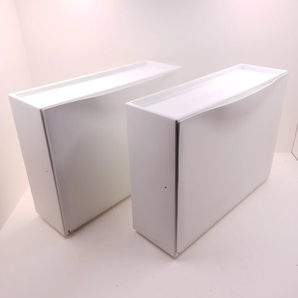 Paquete de 2 gabinetes de almacenamiento de zapatos IKEA TRONES® nuevos organizadores de estante montados en la pared blancos Foto 2 de 3