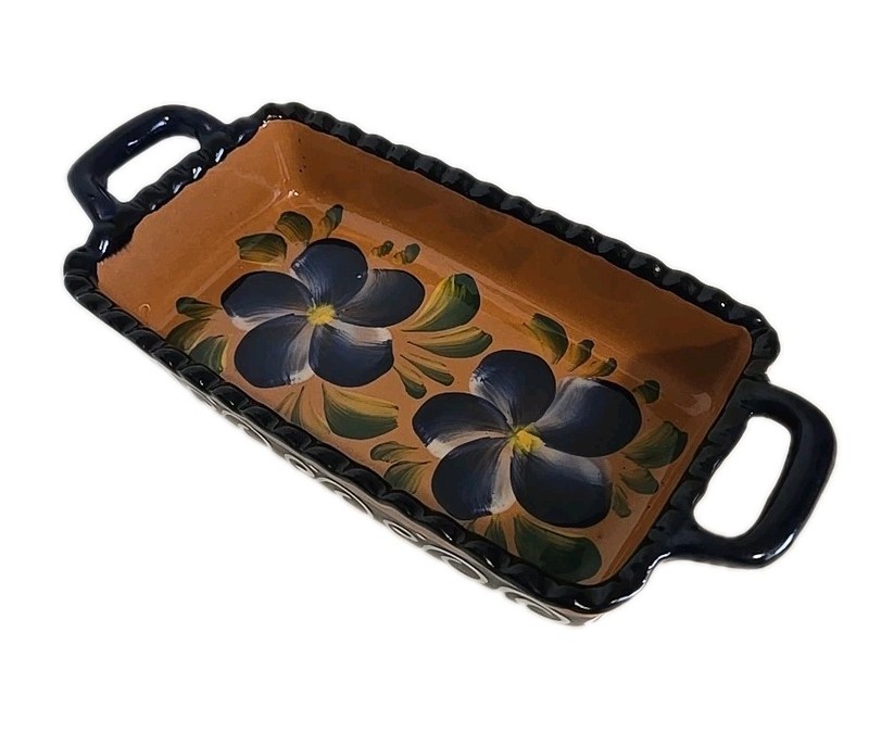 Mexican Talavera Pottery  Baking/Serving Dish? 12.5"x5.5" Handpainted,  NEW!