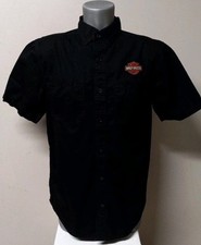 Harley Davidson Embroidered Mechanic Button Down Sz Medium Pre-Owned