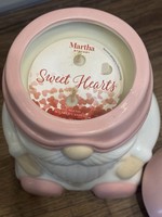 Martha Stewart Gnome Ceramic Candle Jar with Lid 18cm Gift