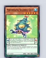 Yu-Gi-Oh TCG Performapal Sellshell Crab MP17-EN002 1st Edition Common Card NM