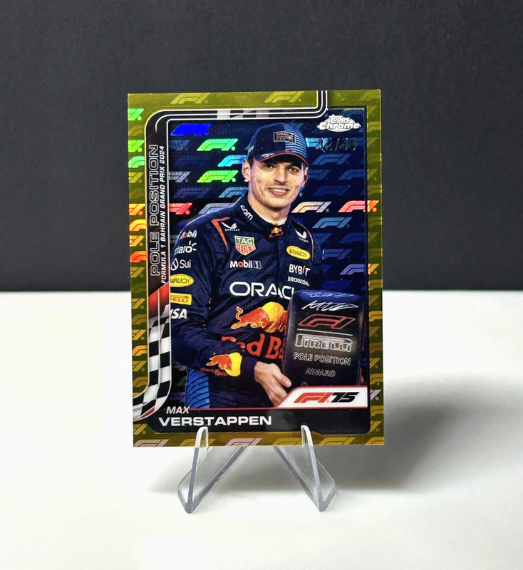 2025 Topps Chrome F1 Logofractor Max Verstappen Gold/50 #117