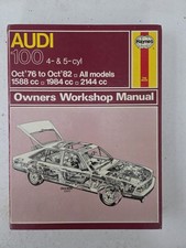 Audi 100 Avant 4 & 5 Cyl Haynes Manual 1976 to Oct 1982 L GL GL5S CD5E LS L5S GL