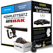 Für MERCEDES S-Klasse Typ W221 , V221 Anhängerkupplung abn. +eSatz 7pol uni. 05-