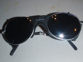 JULBO SPECTRON 4 MOUNTAIN GLACIER SUNGLASSES Black Side Shields Made in FRANCE
