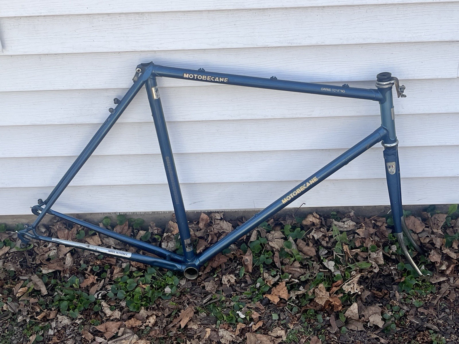 Vintage Motobecane Grand Touring 57.5 Cm Frame 57 cm Top Tube English BB 80s