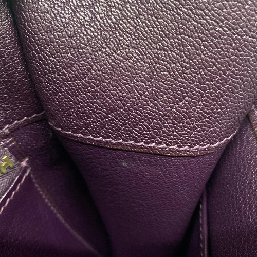 Hermès HERMES White Bus Up Tote Bag Raisin Chevre - Picture 20 of 20
