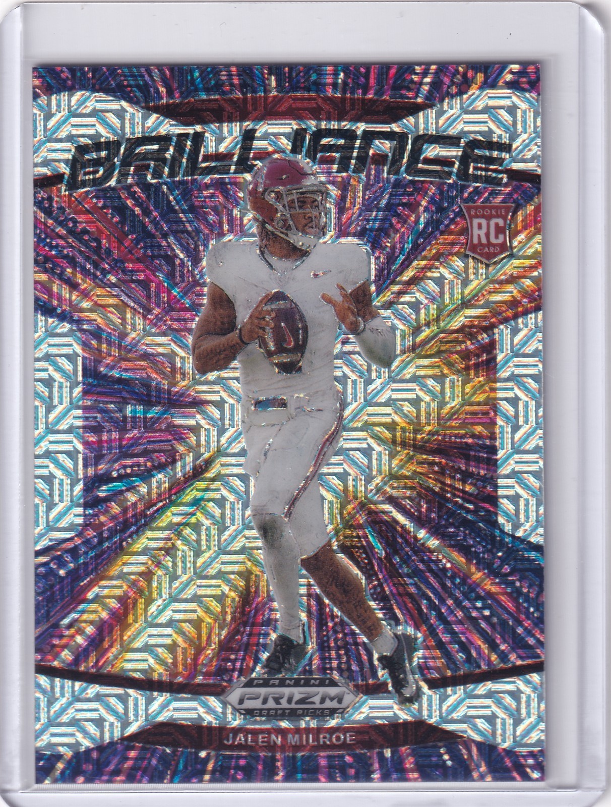 2025 Panini Prizm Draft Picks Jalen Milroe Brilliance Mojo #/25 Alabama