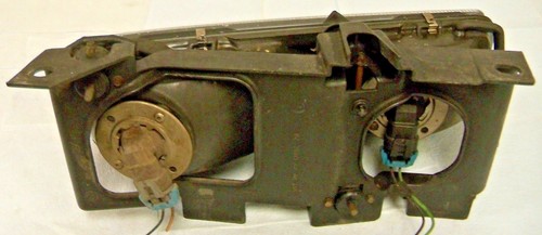 1989-1991 PONTIAC GRAND AM HEADLIGHT ASSEMBLY DRIVE SIDE+MOUNTING BRACKET - Picture 3 of 4