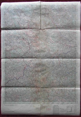 Topographic Map Visegrad Bosnia Yugoslavia Balkan 1948
