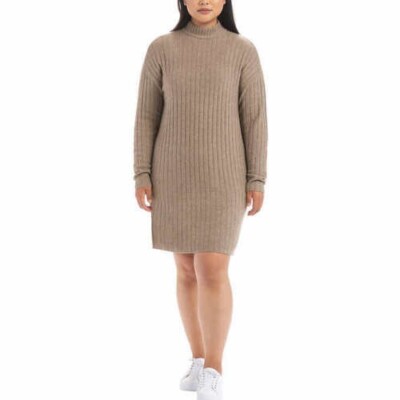 Hilary Radley Ladies Sweater Dress XS HEATHER TAUPE | eBay