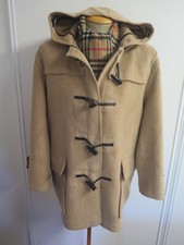 Genuine Vintage Burberry Prorsum Brown Wool Duffle Duffel Coat L Uk 16 Euro 44 R