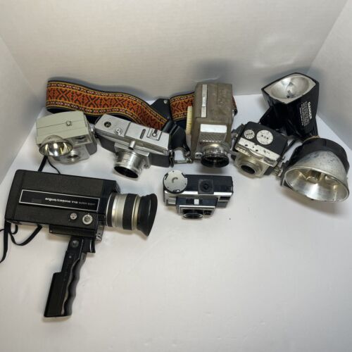Lot of  Vintage Cameras - Various Brands - Untested. Vintage Photography - Photo 1 sur 21
