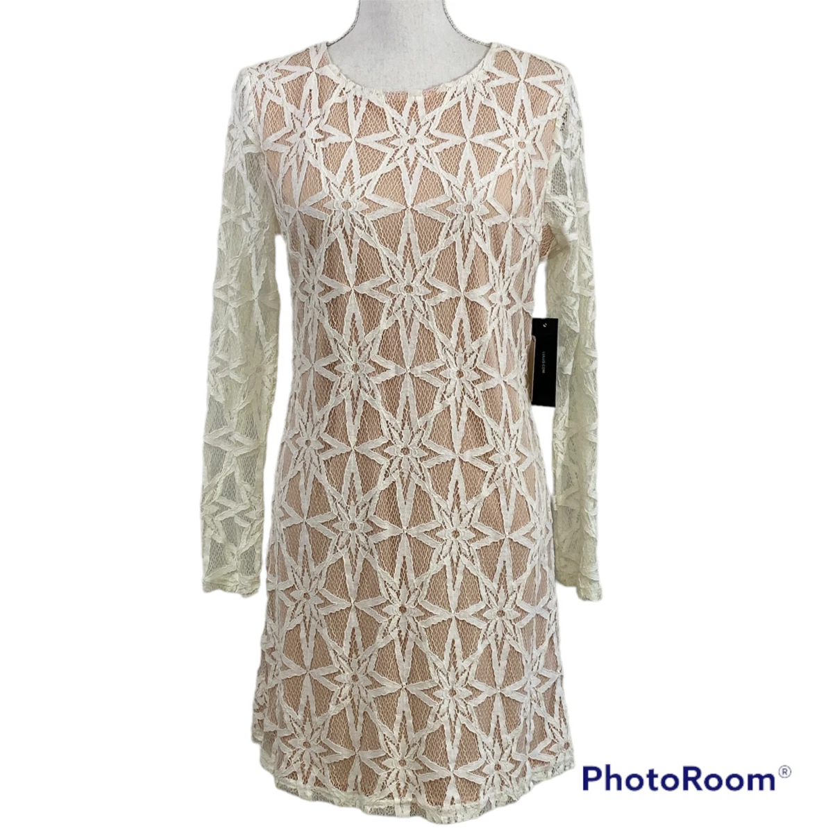 Lulus white shop dress long sleeve