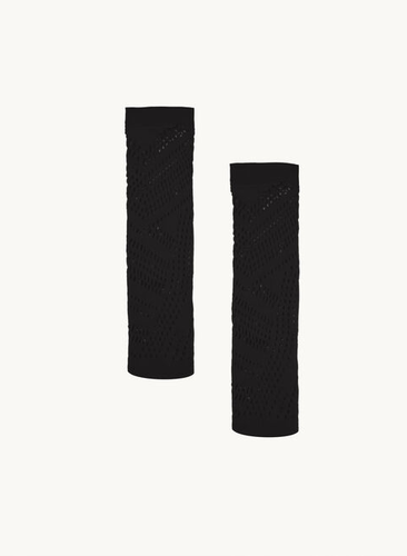 BEST SELLING WOMEN'S WOLFORD Organic Net Knee-Highs, black - Picture 3 of 3