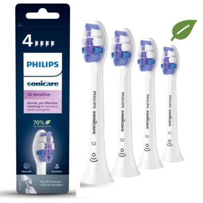 8720689021029  S2 Sensitive HX6054/10 4x Ultra Soft Bürstenköpfe für Scha