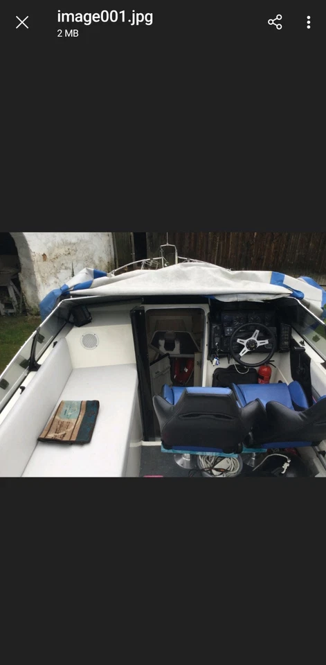 Motorboot Bayliner , Motoryacht 2455 mit Pongratz Trailer,Fender,Kühlschrank,ect - Bild 3 von 4