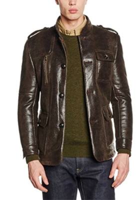 ISACO jacket faux-leather men's cold lined  size 52 (XL)