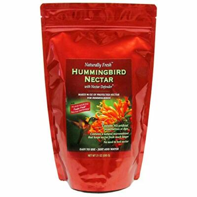 Hummingbird Nectar with Nectar Defender Lasts Longer in Humingbird Feeder, 21 oz