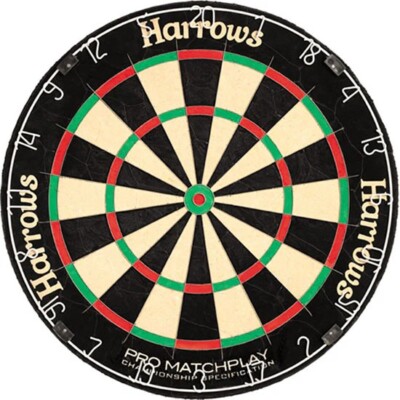 Harrow Pro Matchplay offizielle Meisterschaft Borsten Dartboard - kostenlose P&P