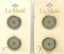 La Mode 24320 Antique Silver Buttons (4) 7/8 ...