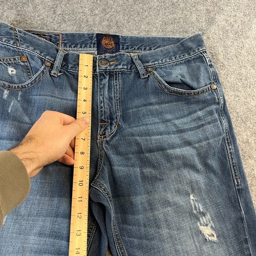 Jeans holgados Rock & Republic 34 30 corte boot bordado solapa bolsillo Henlee Y2K - Imagen 5 de 16