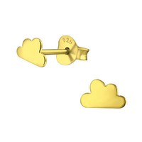 Ohrstecker Vergoldet Mit Wolke Ohrringe Aus 925 Sterling Silber