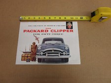 1953 Packard Clipper sales brochure 12 page folder ORIGINAL literature