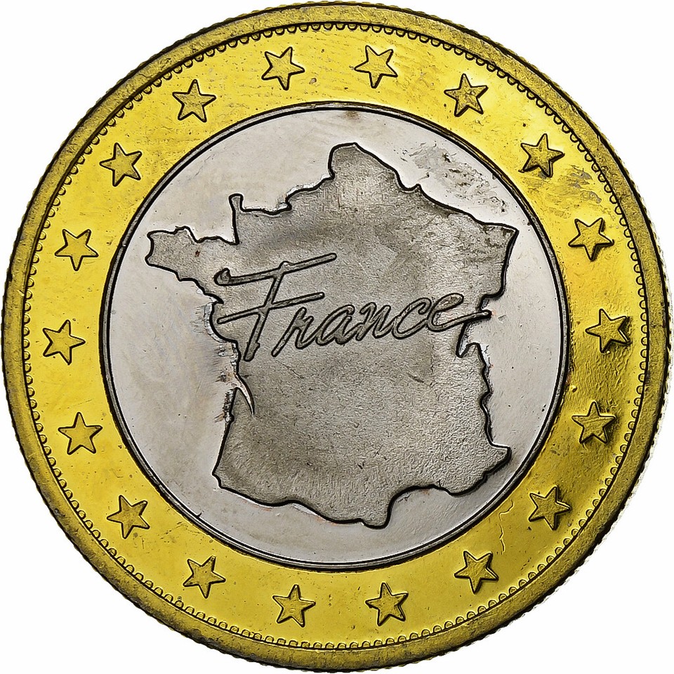 [1028199] Frankrijk, Token, Fort Mahon Plage, Coppernickel Aluminium