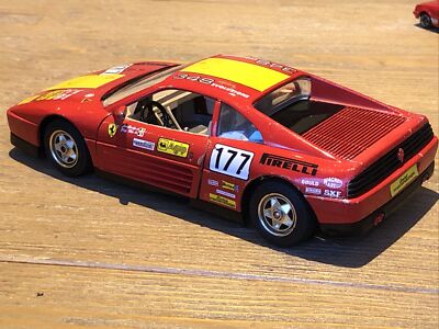 Vintage Burago Ferrari 348 TB Evoluzione Red 1:24 Diecast 1991 | eBay