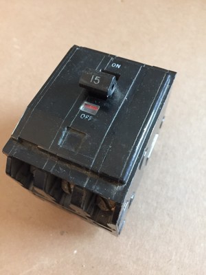 15 AMP 3 POLE 240 VOLT Circuit Breaker WARRANTY Square D QO315
