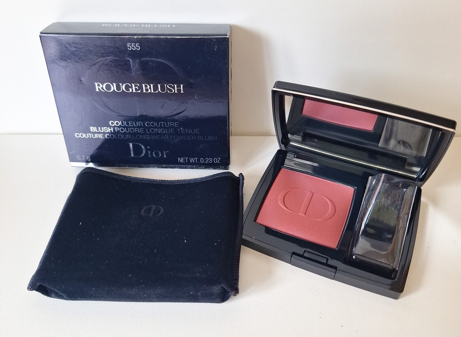 DIOR ROUGE BLUSH COULEUR COUTURE Longwear 555 DOLCE VITA Boxed Rrp £44