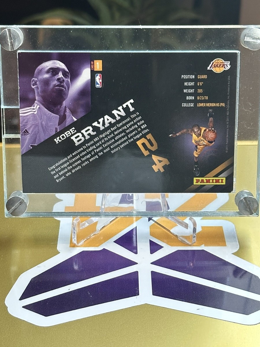 Kobe Bryant HRX Video Card #1- 2011 Panini Totally Certified