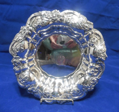 Plato antiguo con flores de plata esterlina de 8,75 - Imagen 2 de 12