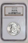 1961-D FRANKLIN HALF DOLLAR NGC MS65 FBL