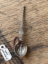 Antique Victorian Sterling William Davies Salt Spoon Birmingham England