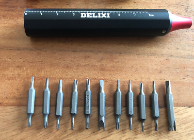 4mm Mega-Bithalter mit 11 Doppelbits von Delixi, ähnlich HOTO