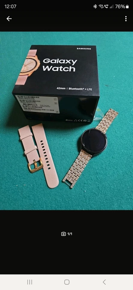 Samsung Galaxy Watch LTE 42mm - Midnight Black (SM-R815FZKADBT)