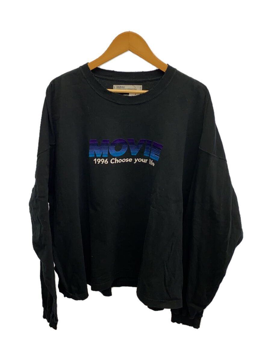 DAIRIKU Long Sleeve T 23AW MOVIE TEE FREE COTTON Black C-10 DAIRIKU Long Sleeve T 23AW MOVIE TEE FREE COTTON Black C-10