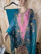 Embroidery Organza Beautiful shalwar kameez Chiffon Dupatta