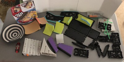 Huge Lot Tech Deck Ramps Parts Pieces Boxcar Jump Grind