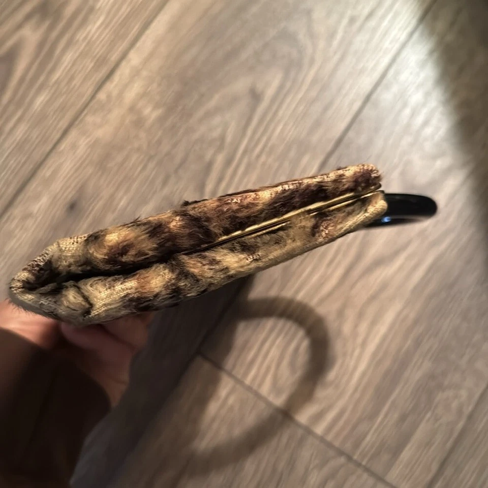 Vintage Leopard Print Faux Fur Handbag - Image 4 of 4