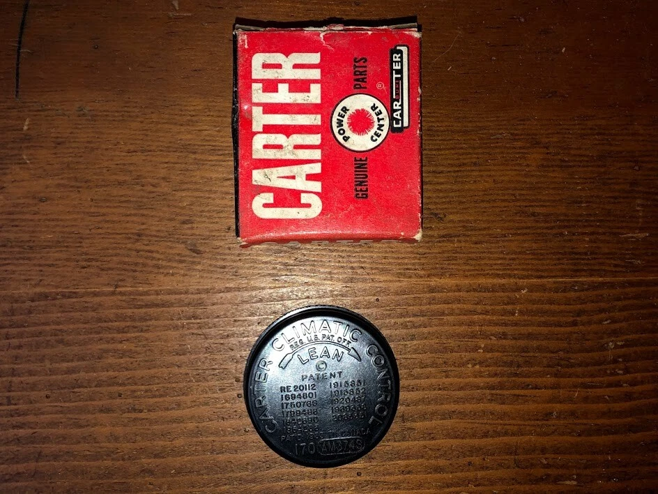 NOS 1956 Pontiac Star Chief V8 317 Carter WCFB 汽化器扼流圈恒温器 — 第 2/4 张图片