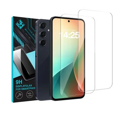 9H-2.5D-DISPLAYGLAS-FÜR-SAMSUNG-GALAXY-A55-5G-ZUM-DISPLAYSCHUTZ 2X 9H Displayglas für Samsung Galaxy A55 5G Panzerfolie Display Schutzglas Glas